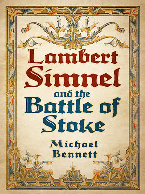 cover image of Lambert Simnel and the Battle of Stoke
